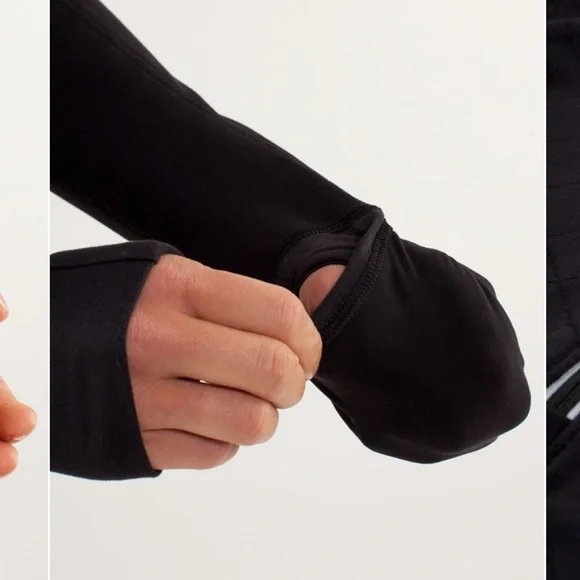 Lululemon Toasty Tech 1/2 Zip- Black Winter Tech Fleece Long Sleeve- Size 6 - Picture 3 of 15